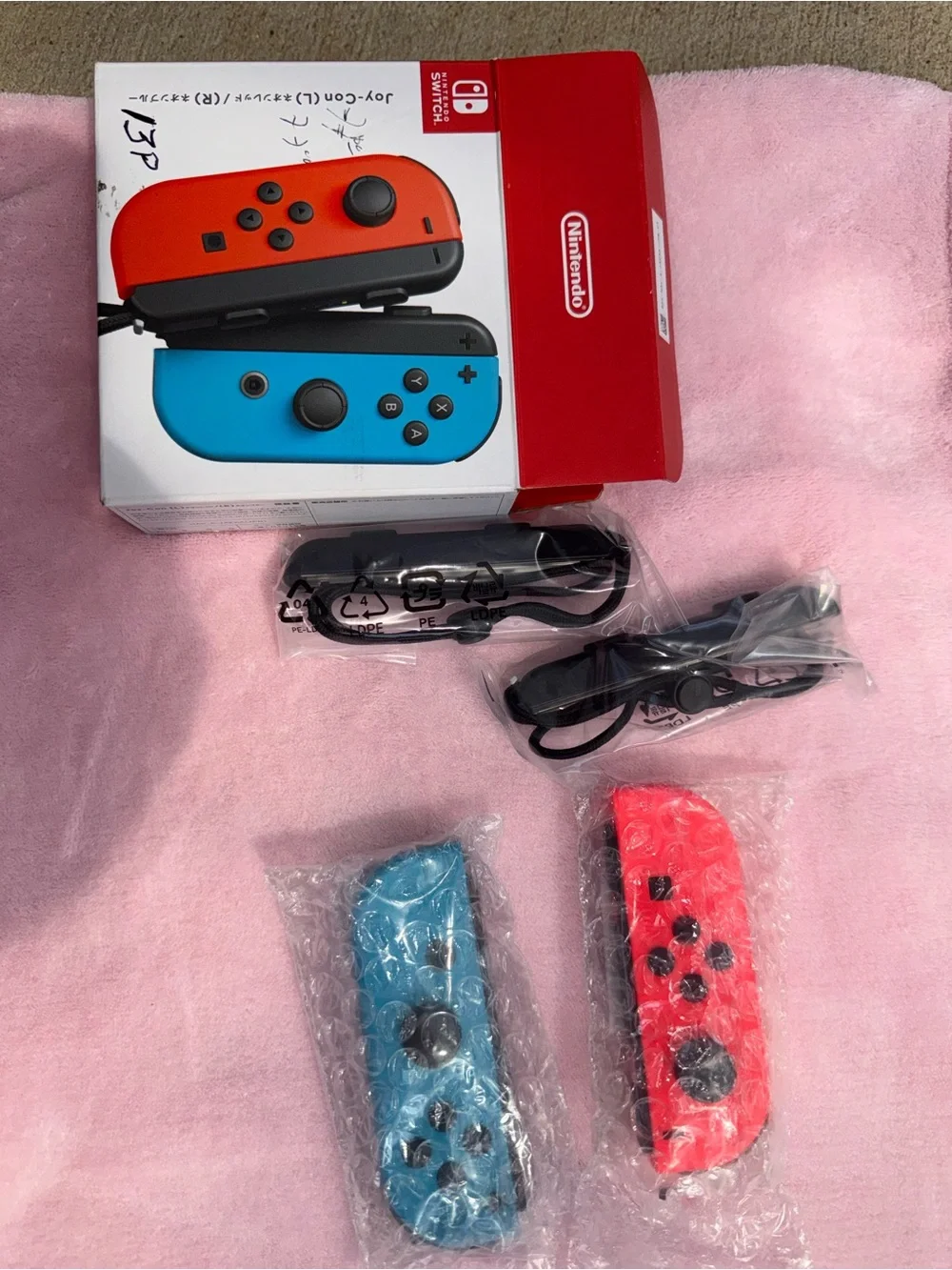 Nintendo Joy-Con Controllers Neon Red & Neon Blue